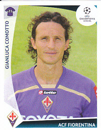 Gianluca Comotto Fiorentina samolepka UEFA Champions League 2009/10 #313
